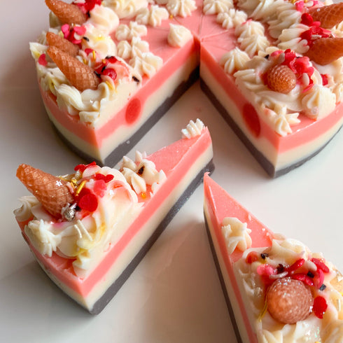 The Sass Bar Neapolitan Icecream Cone Cake Soap